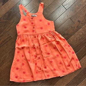 Losan Orange Sunburst Kids Dress